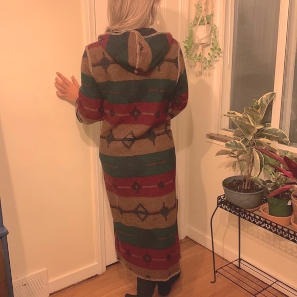 REVERSIBLE Vintage Woolrich Southwest Print Duster Jacket - Picture 6 of 7